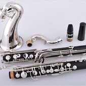 百斯特 557胶木 低音单簧管黑管 556胶管 656乌木 BBC BASTET