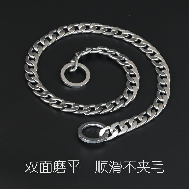 p链项圈狗狗牵引绳链子小中大型犬30G4不锈钢金毛马犬脖圈蛇链铁