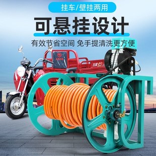 電動卷管器農用打藥l澆地水管自動收卷器12V72V收管架纏管機打藥