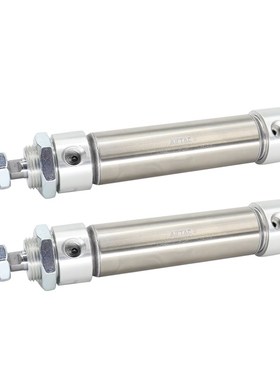 亚德客小型迷你气动气缸不锈钢MA32/40X25X50X75X100X125X150X175