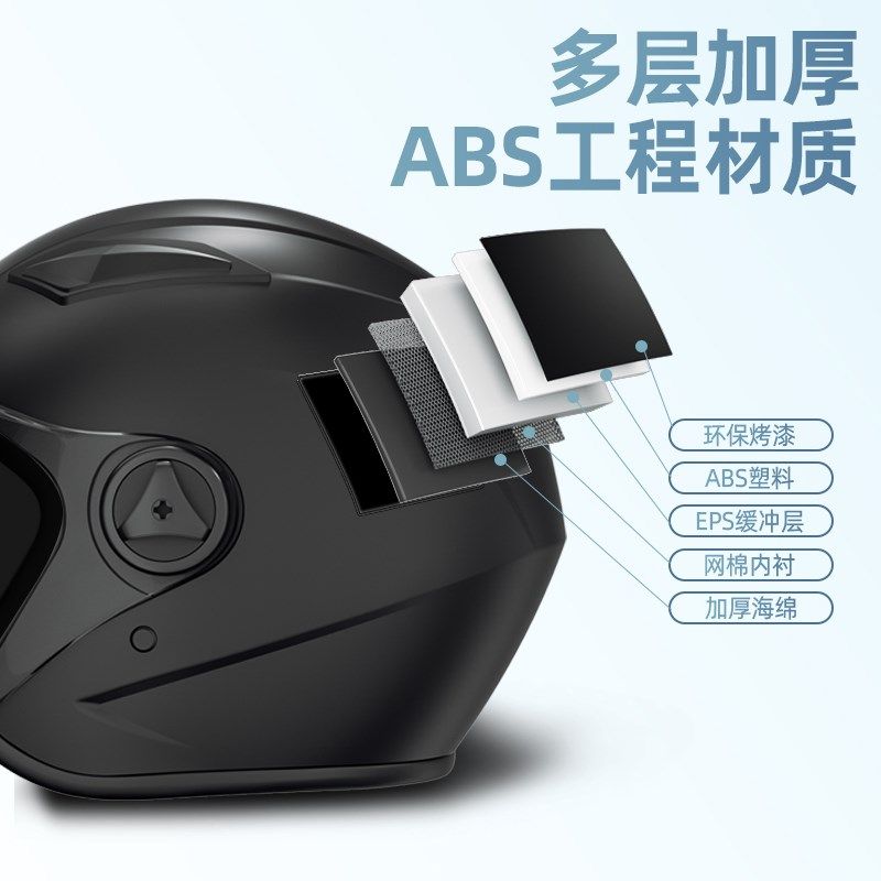 3C认证帽男电动车女冬季保暖摩托四季帽半盔全盔防雨防雾骑车安全