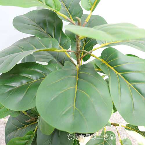 仿真植物琴叶榕盆栽北欧家居室内装饰摆件假树绿植盆景高仿真