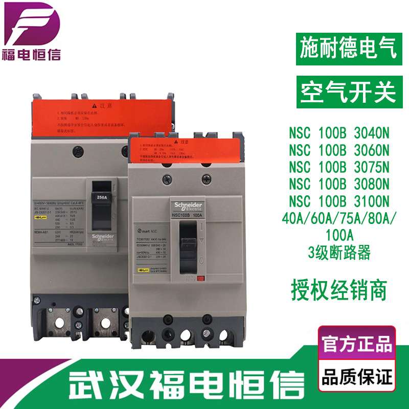 供应施奈德NSC断路器塑壳保护开关 固定式断路器NSC100B3100N