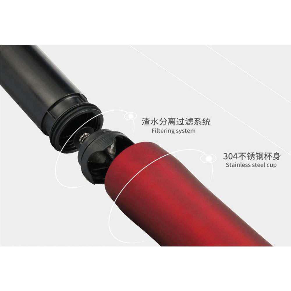 iCafilas咖啡工厂350ML便携法压壶不锈钢手冲壶 器具简约风格