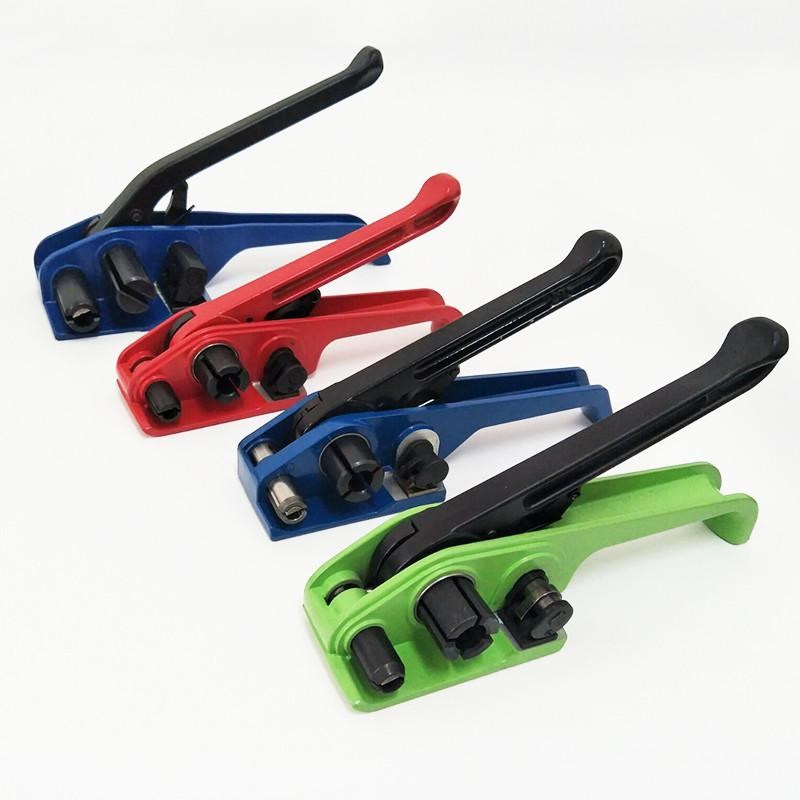 聚酯柔性纤维带打包机 13-50MM收紧器涤纶编织捆绑带捆扎机拉紧器