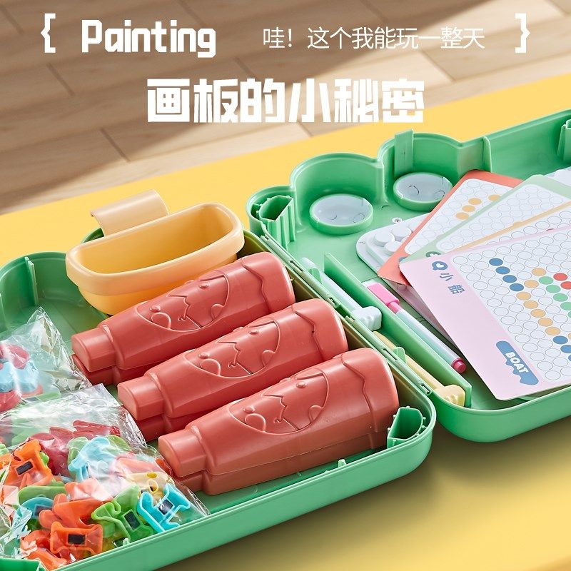 儿童双面画板磁性写字板超大号画架运笔宝宝涂鸦画画玩具可擦消除