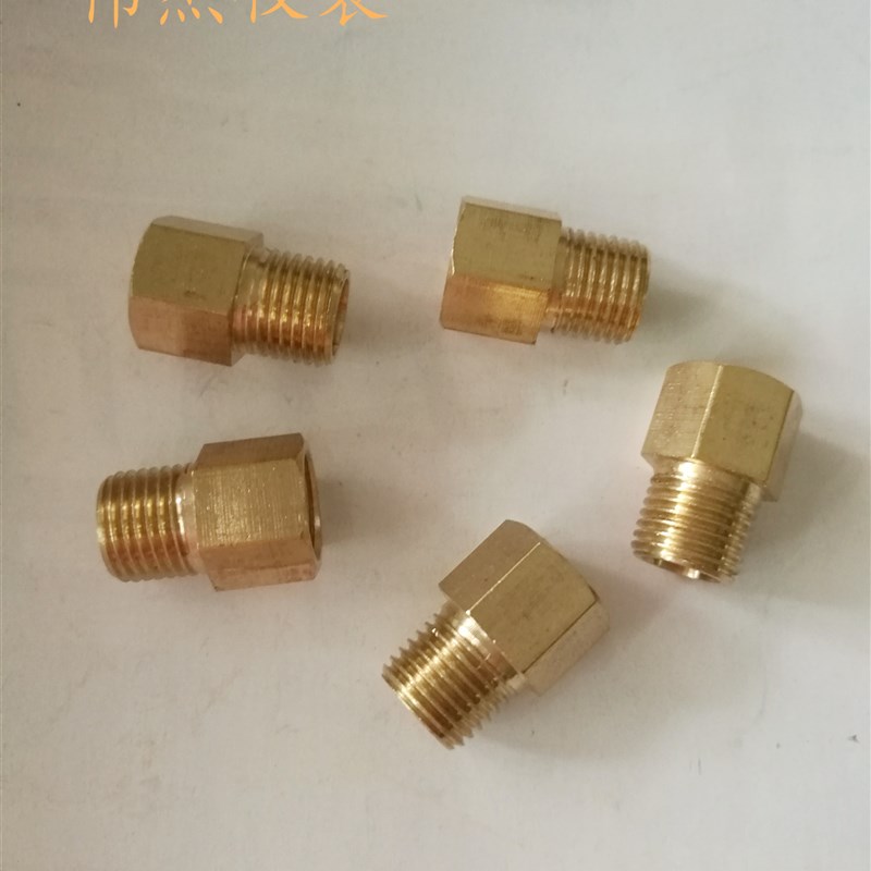 铜内外牙M12-1.252分公制补心转接头直通减压器接头内外丝氩气