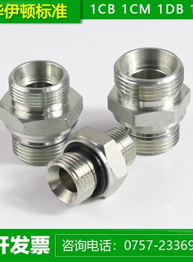 液压过渡接头1CB轻型英制G螺纹带密封永华标准24度锥卡套1CM1DM