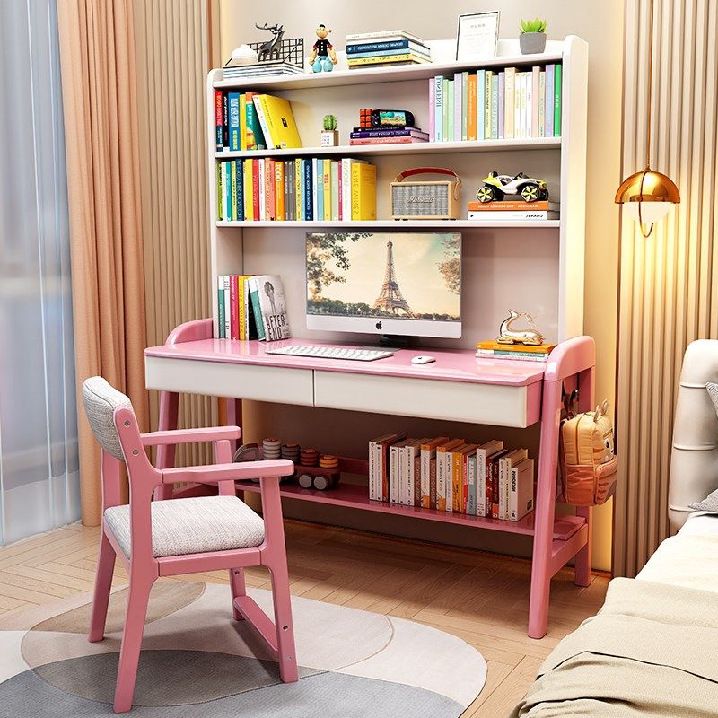 电脑桌实木书桌书架一体简约家用学习桌卧室可升降中小学生写字桌,童装/婴儿装/亲子装,儿童装饰手表,淘宝优惠券,粉丝福利购,淘宝优惠卷