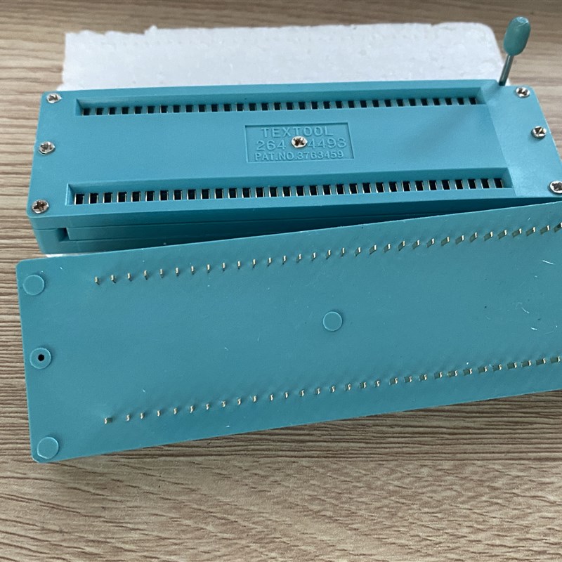 接插件 连接器 锁紧座 64P IC座 单片机测试座 绿色 230123