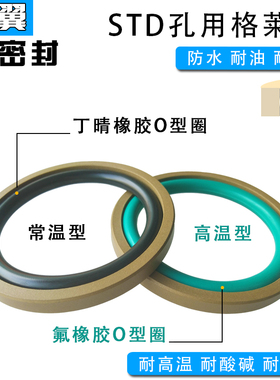 STD孔用格莱圈活塞密封圈165/170/175/180/185/190/195*6.3*8.1