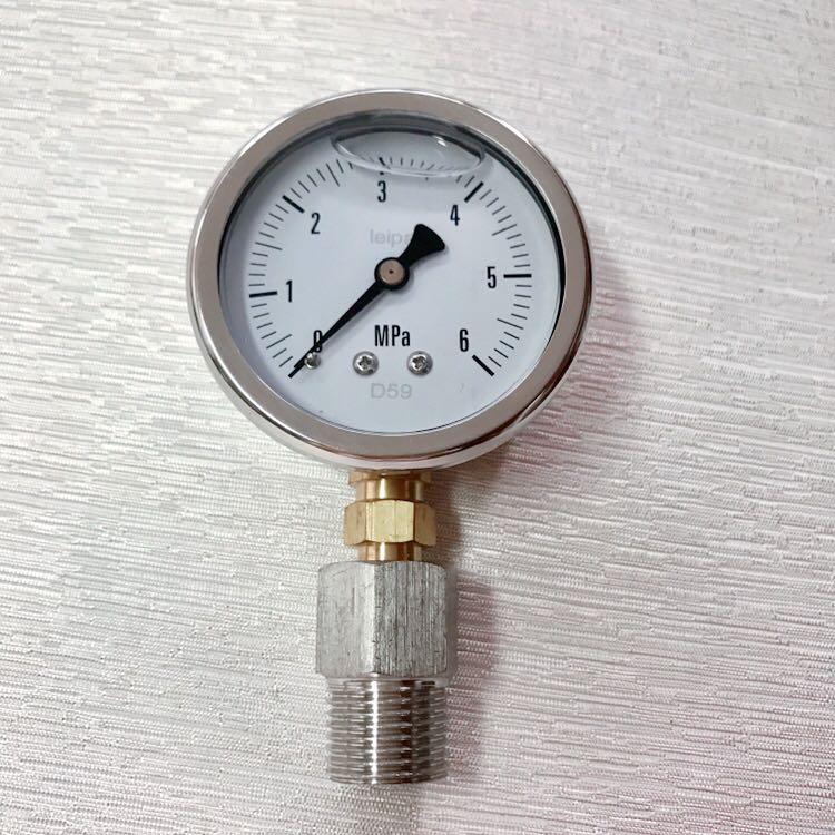 高压自来水打压表 压力6mpa 60公斤 直径68mm 螺纹四分 G1/2 径向