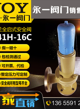 永一A41H/Y-16C/25CDN32DN40DN50DN80法兰弹簧微启封闭式安全阀门