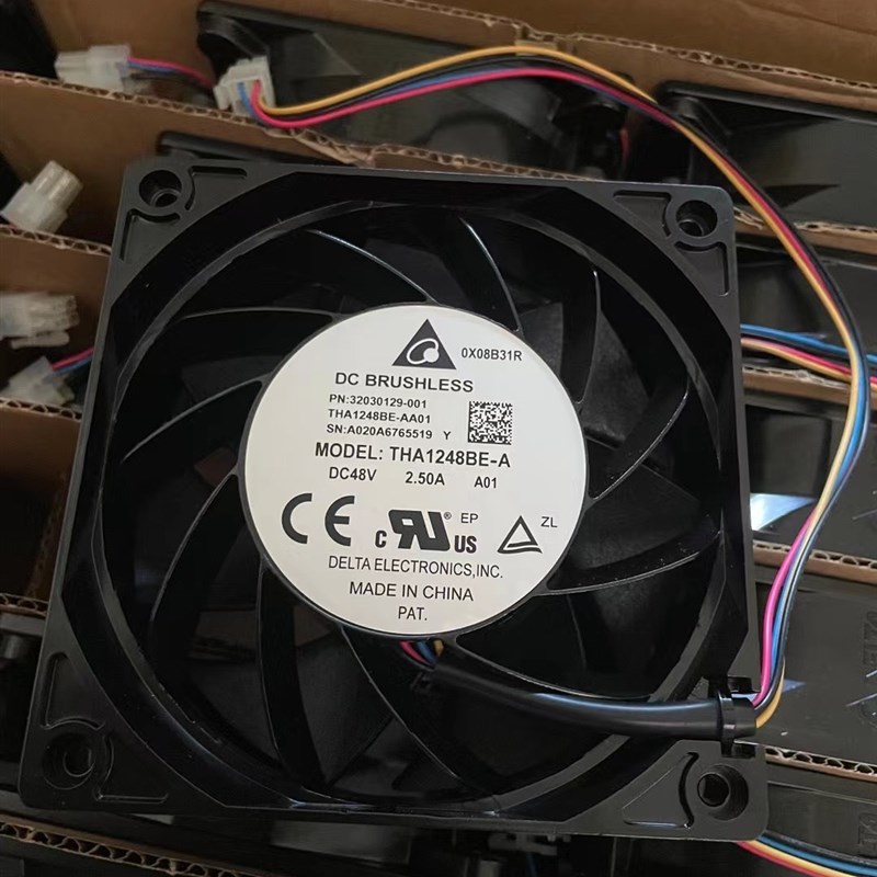 全新台达THA1248BE-A 12038 48V 2.50A 铝框通信设备散热风扇