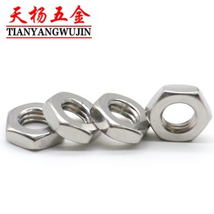 不锈钢反牙薄螺母左旋反丝细牙螺帽M6M8M10M12M14M16M18M20M22M24