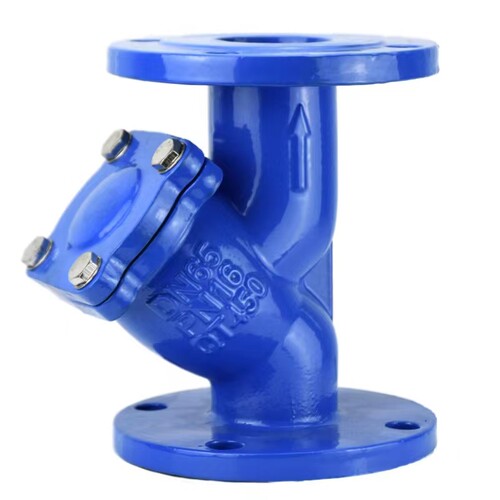 Y型过滤器GL41H-16Q污水管道工业铸铁法兰y型过滤器不锈钢网