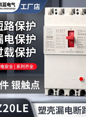 DZ20LE塑壳漏电断路器三相四线漏电保护器160A250A400A630A