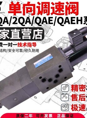 QA-F6D-AU单向调速阀Q-F6D-P/2QA/QAE-F6/10D-A /F6/16D-BU/AU-B