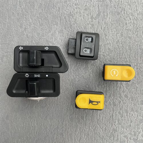 适用豪爵HJ110-6-6A-8/UD-UG110弯梁车大灯近光远光喇叭启动开关