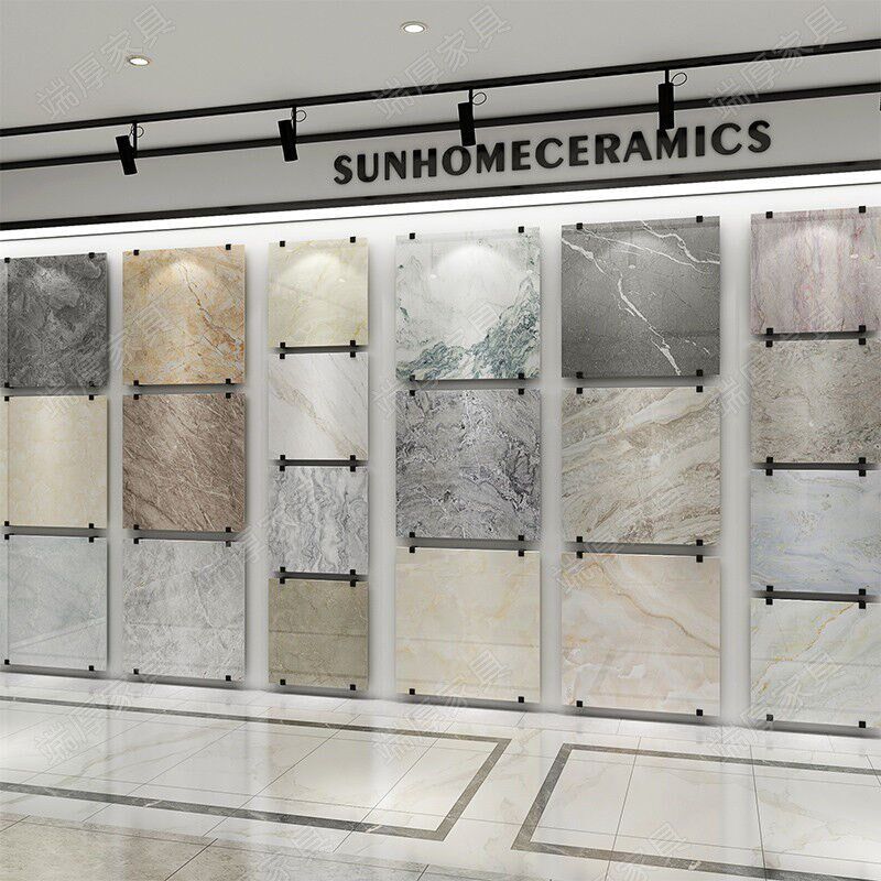 新款陶瓷挂墙架大理石展示架石材架子展架600*600悬挂式瓷砖展架8