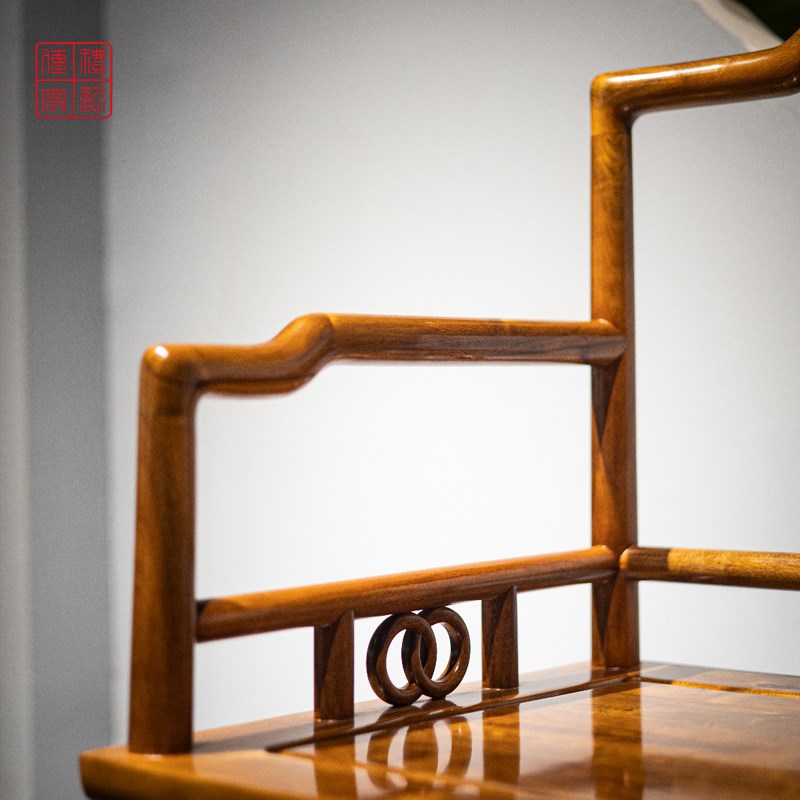 红木家具金丝楠木椅子靠背椅太师椅主人椅仿古茶椅龙椅实木围椅