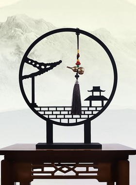 复古新中式博古架装饰品小摆设古风E创意新居开业乔迁礼品玄关摆