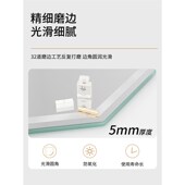 梳妆台镜子化妆镜带灯梳妆镜壁挂免打孔卧室上墙智能发光菱形镜子