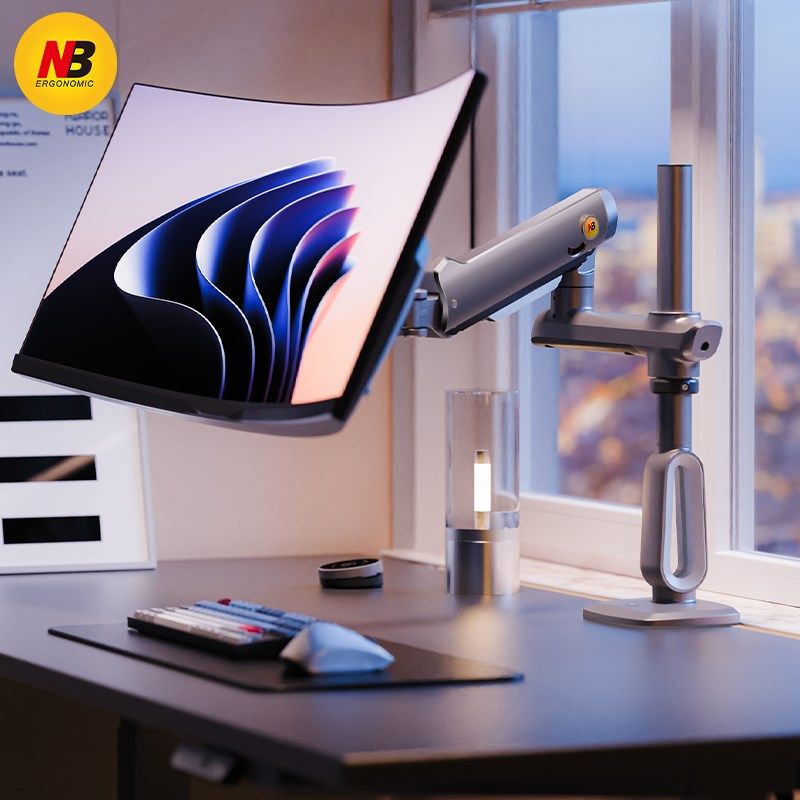电竞显示器支架机械臂 台式电脑带鱼幕悬空增高架40/43/49NB S9