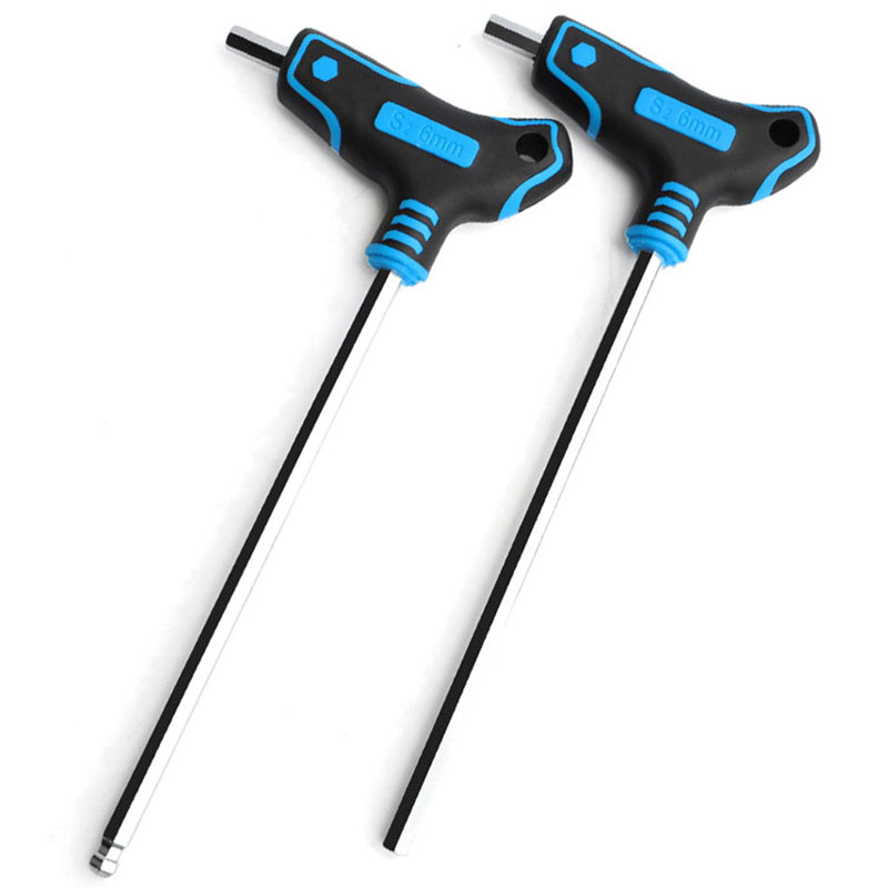 内六角扳手公制加长杆螺丝刀6角T型加长手柄拐杖拆卸合金钢板手6m