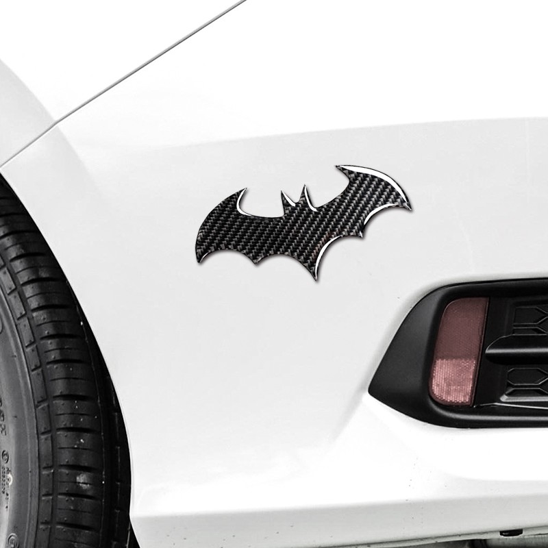 改装车身划痕遮挡装饰碳纤维蝙蝠车贴摩托D立体滴胶用品大全