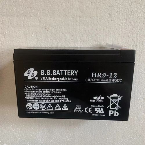 BB电池HRC9-12蓄电池12V36W/15min美美电池 不间断电源UPS电瓶