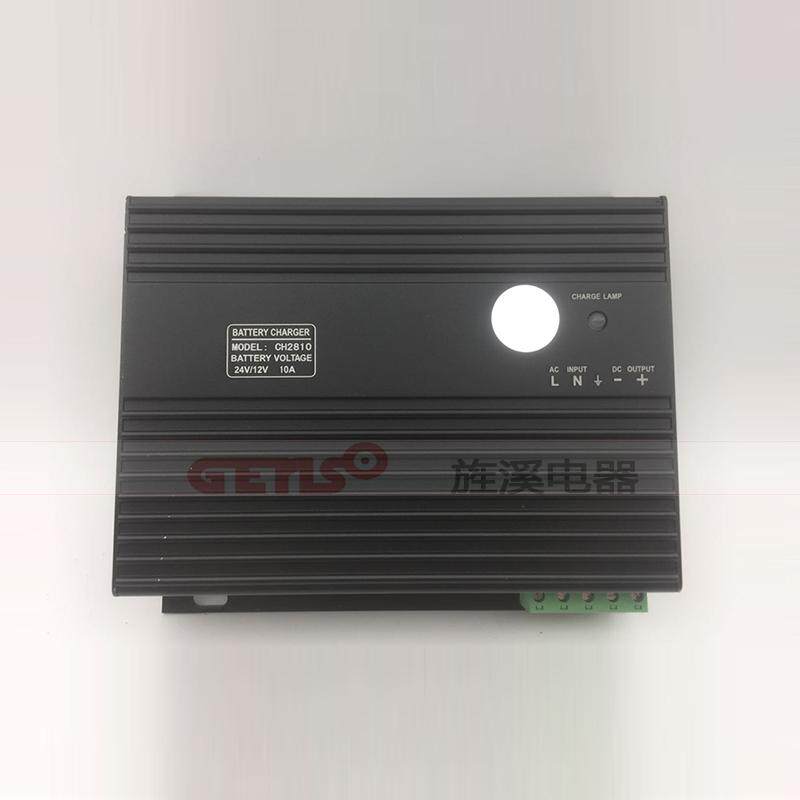 柴油发电机组蓄电池电瓶充电器4A.6A.10A智能浮充12V/24V手动切换