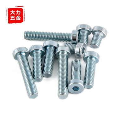 M10M12厘8.8级镀锌矮头内六角螺栓薄头螺丝*x16x25x30x40x50x60mm