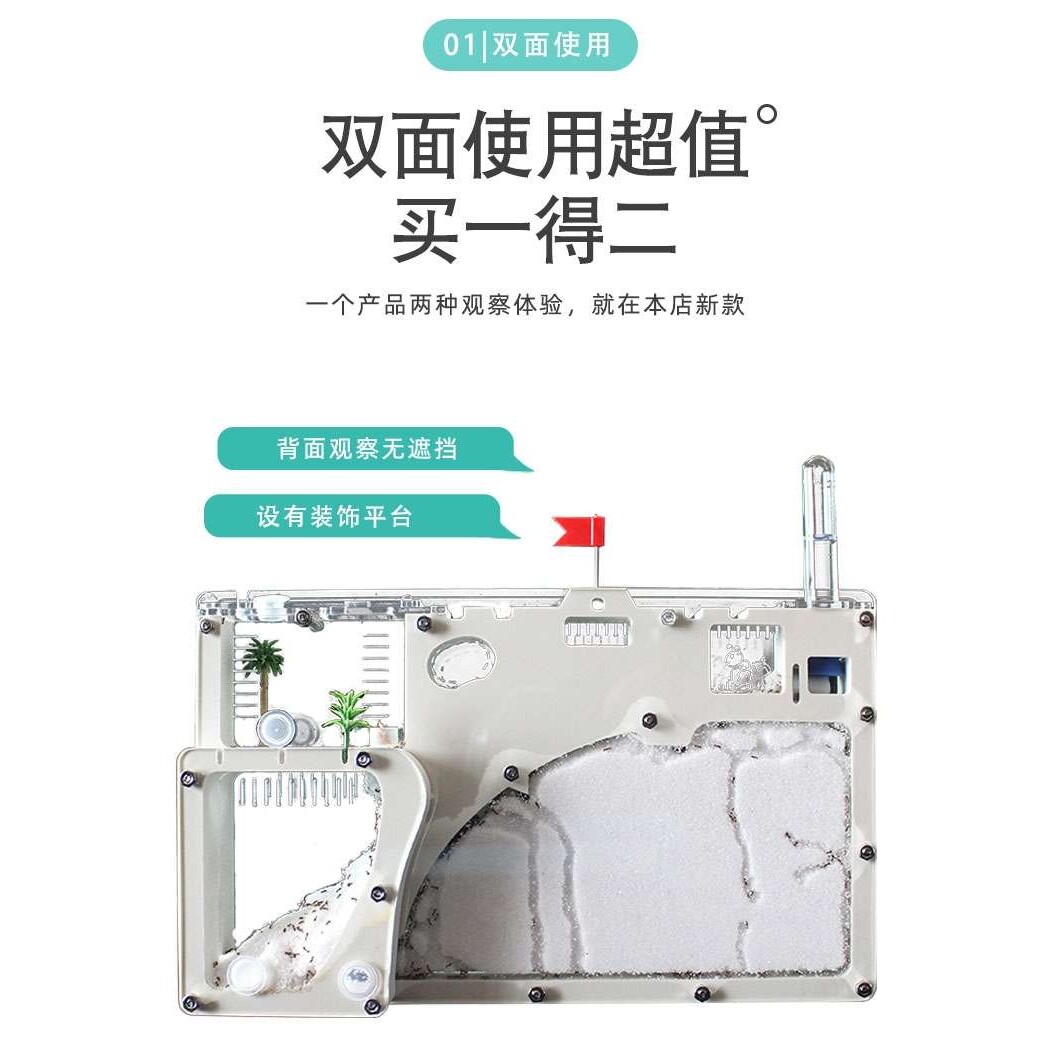 蚂蚁城堡 生态箱蚁村宠物蚂蚁工坊部落家园王国宫殿别墅沙子蚁巢