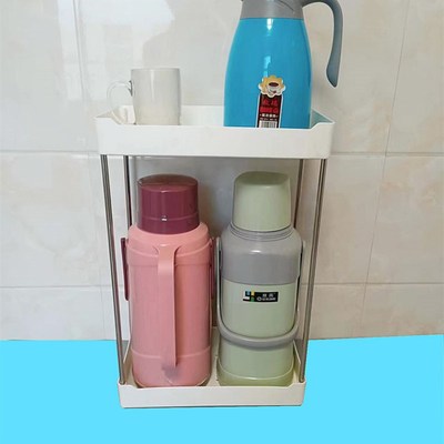 热水瓶置物架水j杯收纳层架整理沥水放水杯的架子暖瓶暖壶咖啡壶