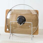 不锈钢锅盖架厨房放锅盖 架子案板收纳架菜板放置器砧板架置物架