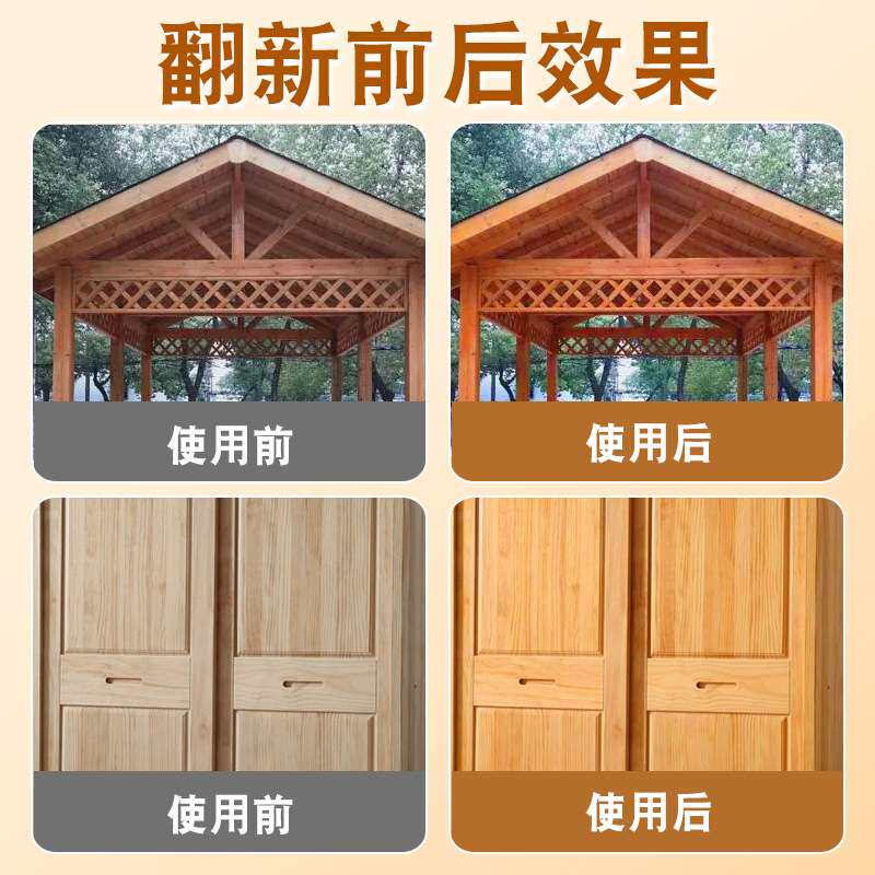 水性木蜡油防腐木漆户外防水实木地板光油透明家具养护清漆木器漆