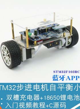 STM32自平衡小车 两轮单片机平衡车 42步进电机 智能双轮平衡小车