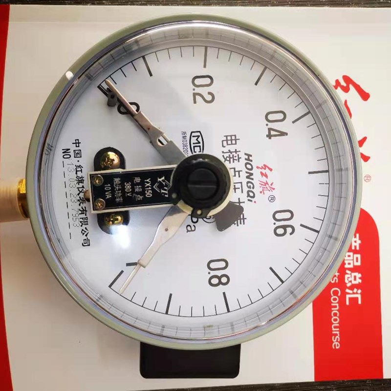 红旗仪表厂家直销电接点压力表YX-150 水泵消防电子开关220~380V