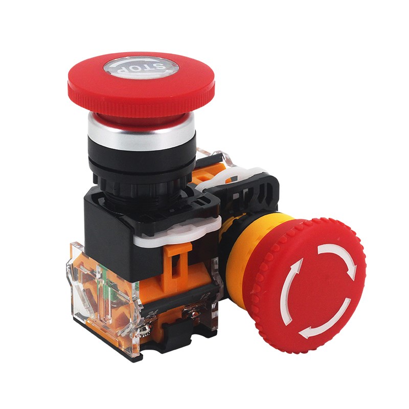 上海森奥SAY7-B LA39-11ZS电源急停自锁紧急按钮开关带STOP字22mm