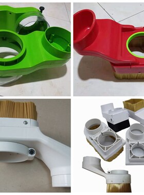 木工雕刻机开料机密封胶皮条吸尘罩绿色塑料快速除尘罩排尘罩配件