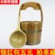 手工木桶杉木加厚耐用实木水桶家用手提桶提水桶足疗泡脚桶 包邮