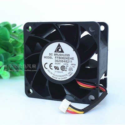 正品台达 FFB0624EHE 6038 24V 0.57A 60X60X38MM 6CM变频器风扇