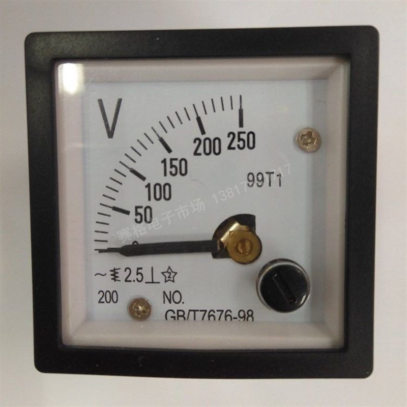 99T1-250V  交流450V 交流指针 式电压表 48*48mm 99T1-AC250V