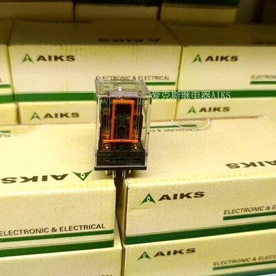 AIKS爱克斯继电器ARK2F(MK2P-I)10A8脚两组触点6V12V24V36V48V