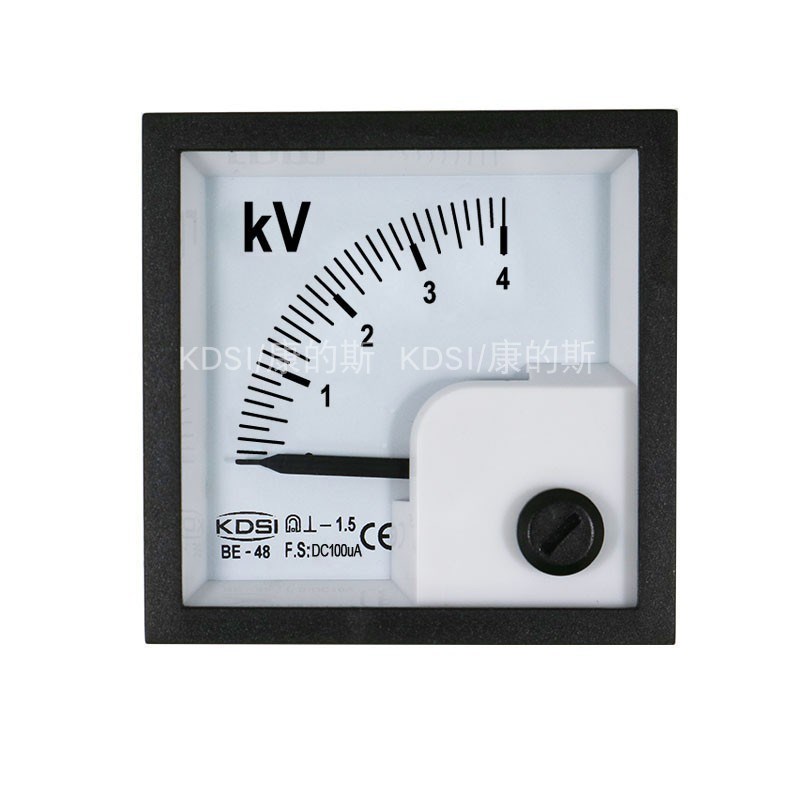 KDSI厂家供应 BE-48 DC100uA4KV指针电压表,直流电压表