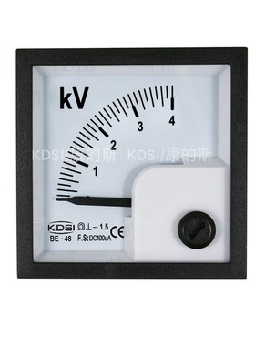 KDSI厂家供应 BE-48 DC100uA4KV指针电压表,直流电压表