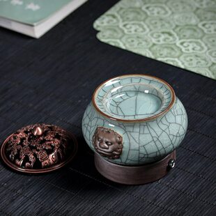 定时调温电子熏香炉陶瓷精油灯木屑粉醋家用室内插电檀沉小品香炉