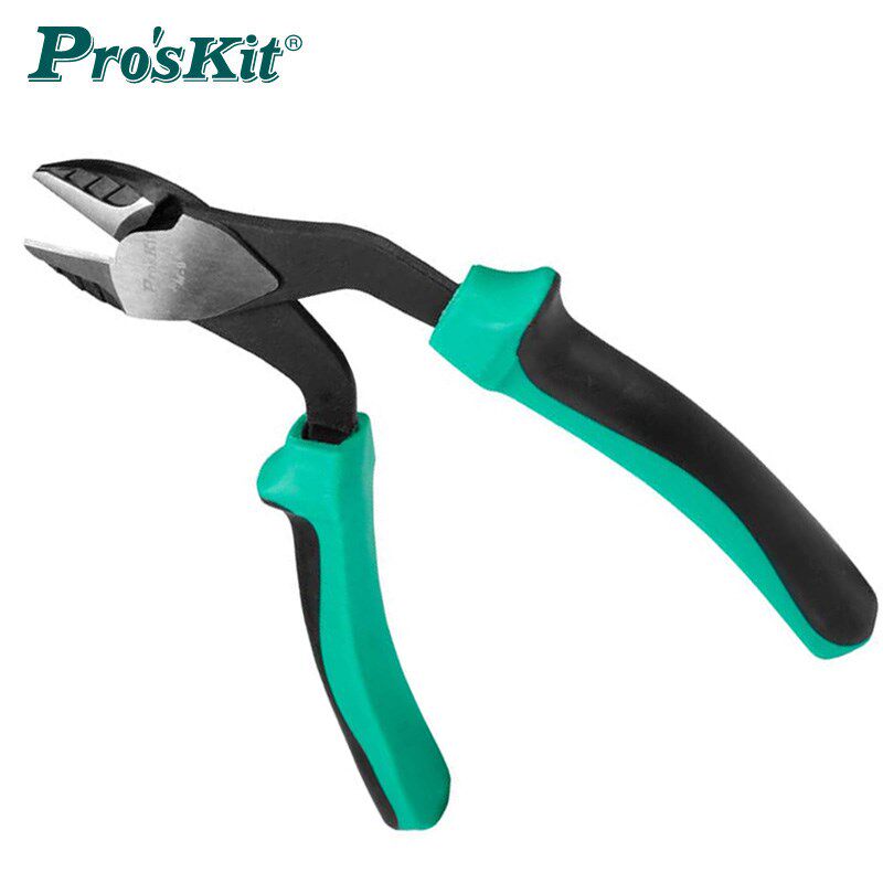 台湾宝工ProsKit PM-942 8英寸双色德式弯头大斜口钳斜嘴钳剪钳