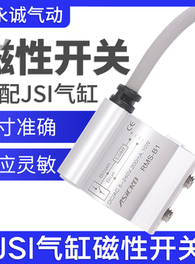 JSI气缸CS1磁性开关传感器RMS-B1/B2/B3/B4/B5/B6/B7/B8接近开关